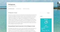 Desktop Screenshot of philippinen-urlaub.net